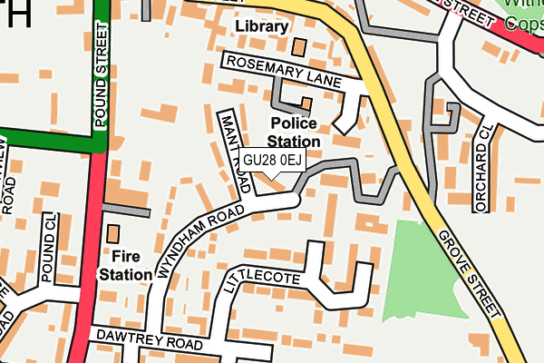 GU28 0EJ map - OS OpenMap – Local (Ordnance Survey)