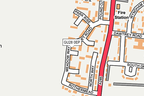 GU28 0EP map - OS OpenMap – Local (Ordnance Survey)