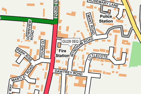 GU28 0EQ map - OS OpenMap – Local (Ordnance Survey)