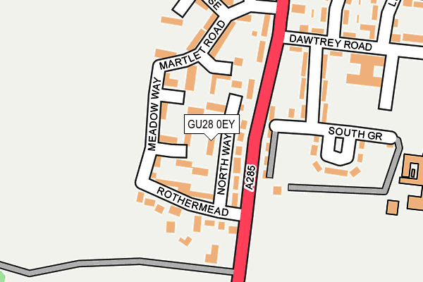 GU28 0EY map - OS OpenMap – Local (Ordnance Survey)