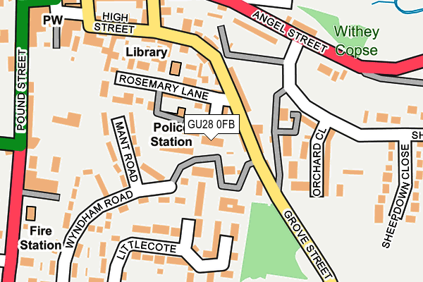 GU28 0FB map - OS OpenMap – Local (Ordnance Survey)