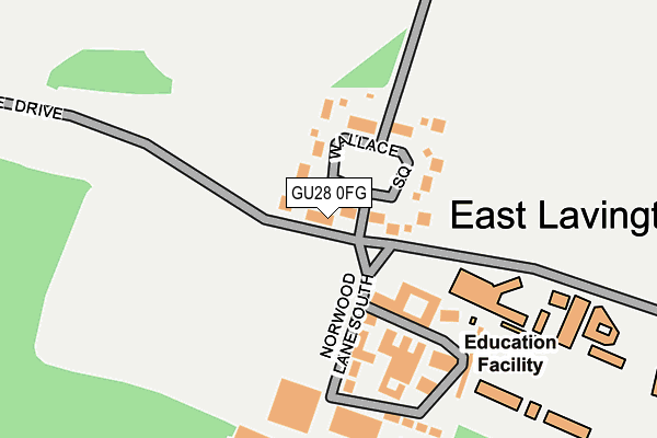 GU28 0FG map - OS OpenMap – Local (Ordnance Survey)