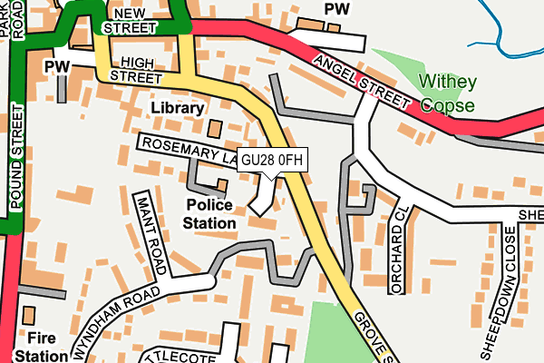 GU28 0FH map - OS OpenMap – Local (Ordnance Survey)
