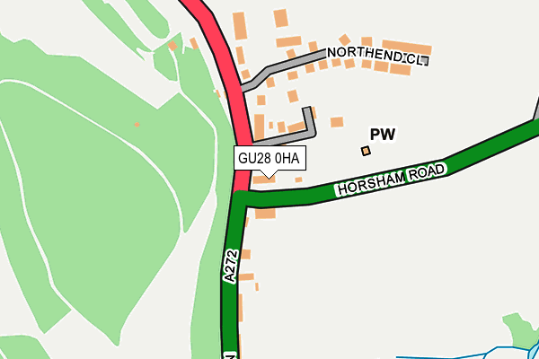GU28 0HA map - OS OpenMap – Local (Ordnance Survey)