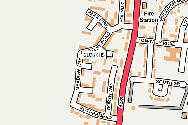GU28 0HS map - OS OpenMap – Local (Ordnance Survey)