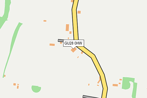 GU28 0HW map - OS OpenMap – Local (Ordnance Survey)
