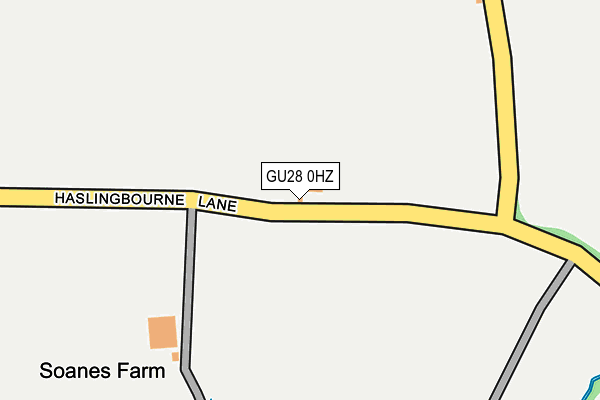 GU28 0HZ map - OS OpenMap – Local (Ordnance Survey)