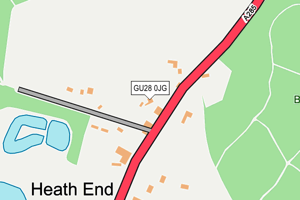 GU28 0JG map - OS OpenMap – Local (Ordnance Survey)