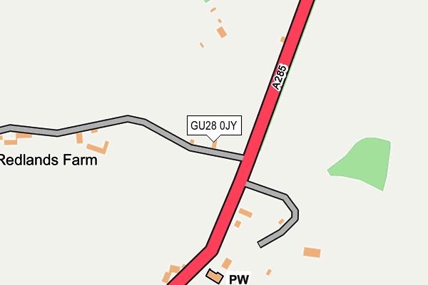 GU28 0JY map - OS OpenMap – Local (Ordnance Survey)