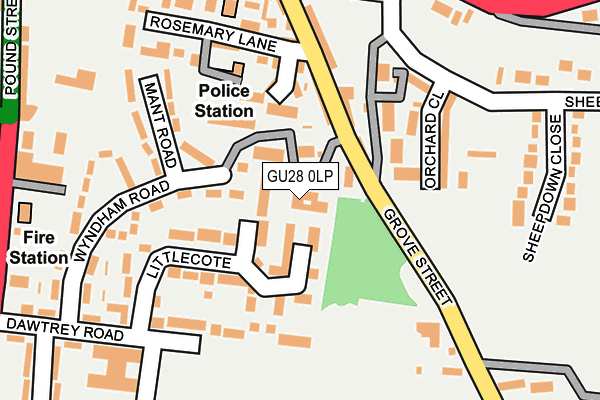 GU28 0LP map - OS OpenMap – Local (Ordnance Survey)