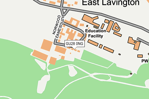 GU28 0NG map - OS OpenMap – Local (Ordnance Survey)