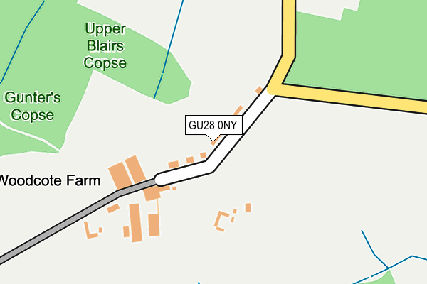 GU28 0NY map - OS OpenMap – Local (Ordnance Survey)