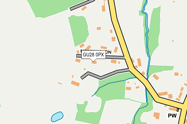 GU28 0PX map - OS OpenMap – Local (Ordnance Survey)