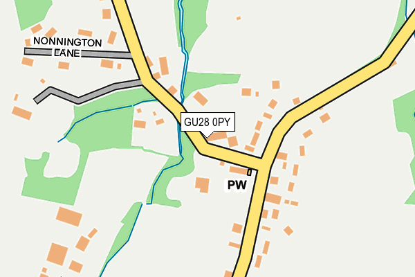 GU28 0PY map - OS OpenMap – Local (Ordnance Survey)