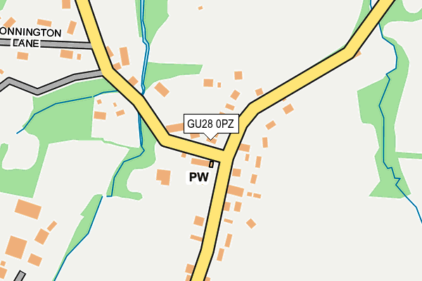 GU28 0PZ map - OS OpenMap – Local (Ordnance Survey)