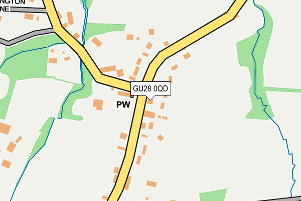 GU28 0QD map - OS OpenMap – Local (Ordnance Survey)