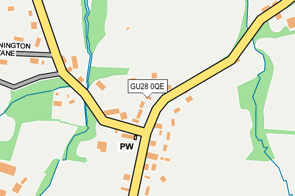 GU28 0QE map - OS OpenMap – Local (Ordnance Survey)