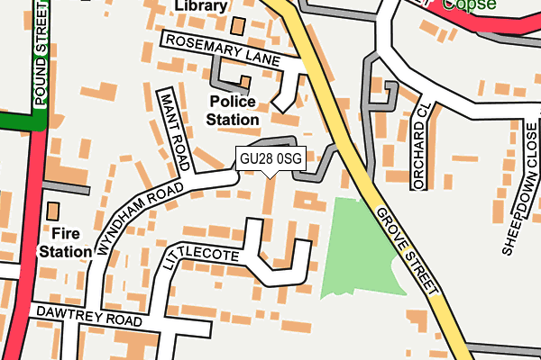 GU28 0SG map - OS OpenMap – Local (Ordnance Survey)