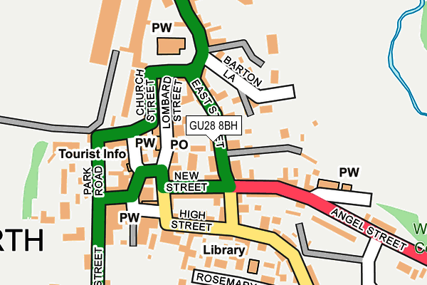 GU28 8BH map - OS OpenMap – Local (Ordnance Survey)