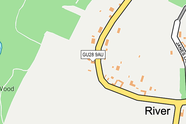 GU28 9AU map - OS OpenMap – Local (Ordnance Survey)