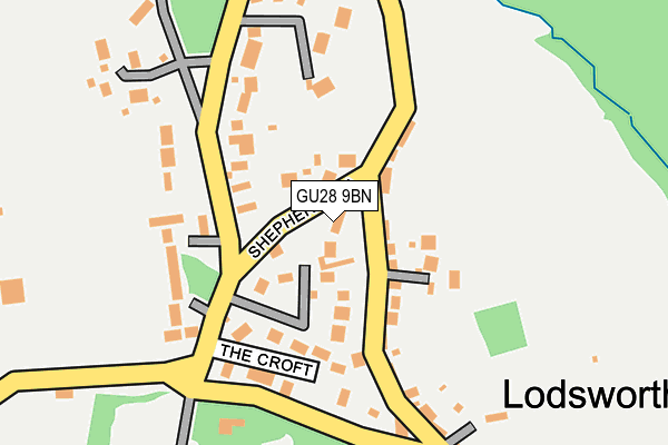 GU28 9BN map - OS OpenMap – Local (Ordnance Survey)