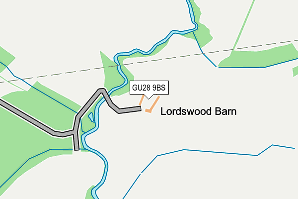 GU28 9BS map - OS OpenMap – Local (Ordnance Survey)