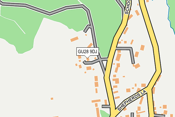 GU28 9DJ map - OS OpenMap – Local (Ordnance Survey)