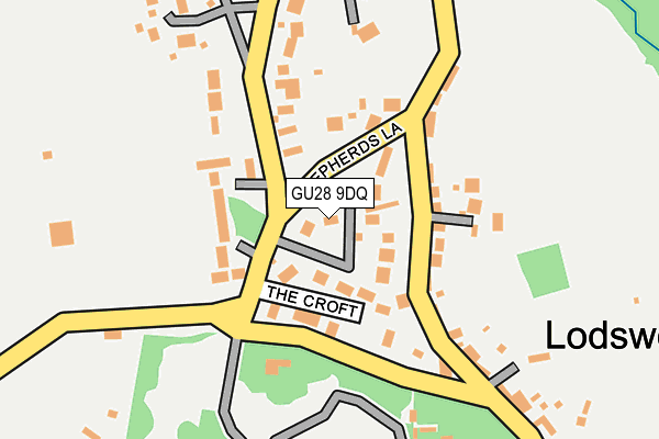 GU28 9DQ map - OS OpenMap – Local (Ordnance Survey)