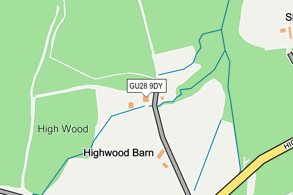 GU28 9DY map - OS OpenMap – Local (Ordnance Survey)