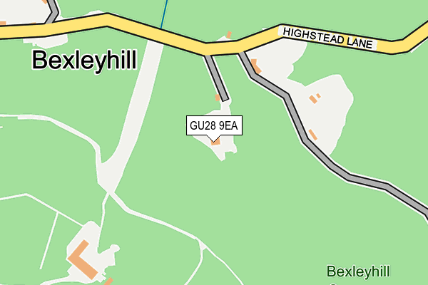 GU28 9EA map - OS OpenMap – Local (Ordnance Survey)