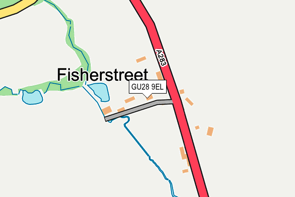 GU28 9EL map - OS OpenMap – Local (Ordnance Survey)