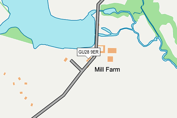 GU28 9ER map - OS OpenMap – Local (Ordnance Survey)