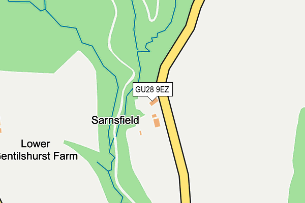 GU28 9EZ map - OS OpenMap – Local (Ordnance Survey)