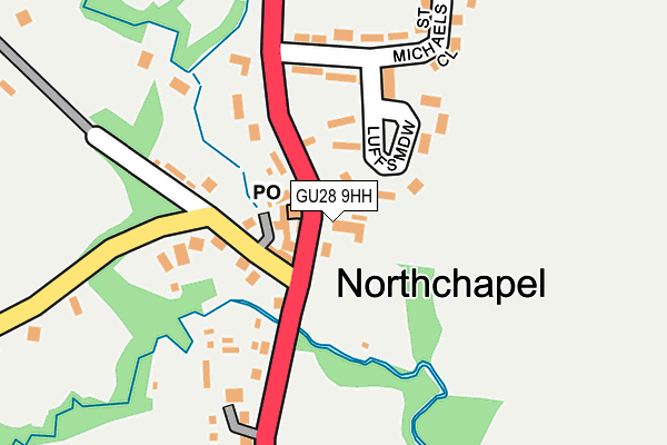 GU28 9HH map - OS OpenMap – Local (Ordnance Survey)