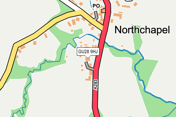 GU28 9HJ map - OS OpenMap – Local (Ordnance Survey)