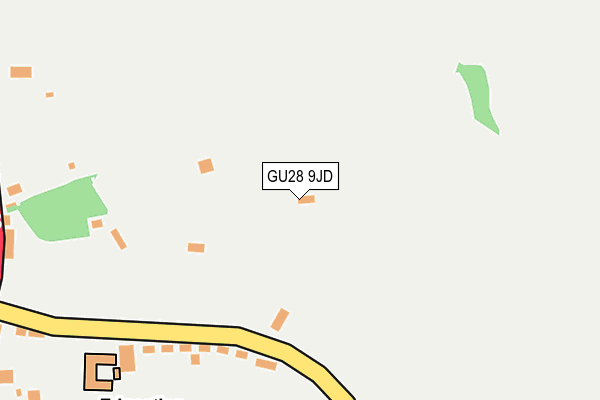 GU28 9JD map - OS OpenMap – Local (Ordnance Survey)