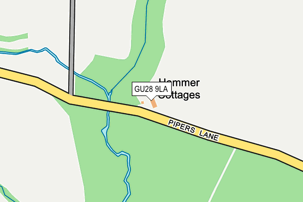 GU28 9LA map - OS OpenMap – Local (Ordnance Survey)