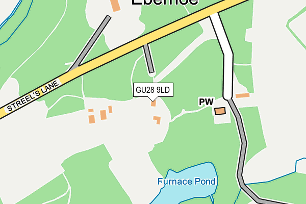 GU28 9LD map - OS OpenMap – Local (Ordnance Survey)