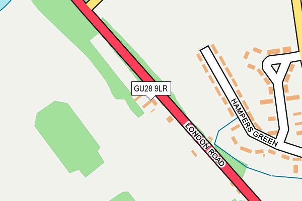 GU28 9LR map - OS OpenMap – Local (Ordnance Survey)