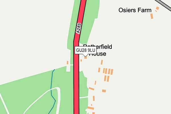 GU28 9LU map - OS OpenMap – Local (Ordnance Survey)