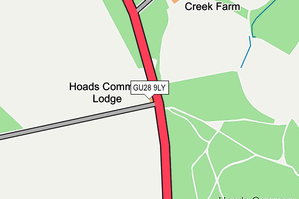 GU28 9LY map - OS OpenMap – Local (Ordnance Survey)