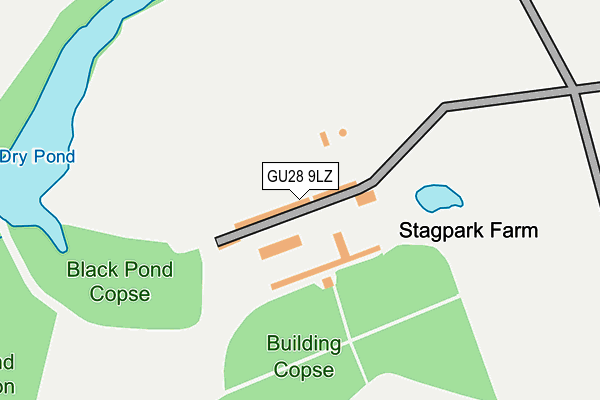 GU28 9LZ map - OS OpenMap – Local (Ordnance Survey)