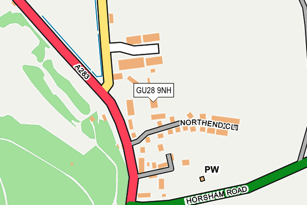 GU28 9NH map - OS OpenMap – Local (Ordnance Survey)
