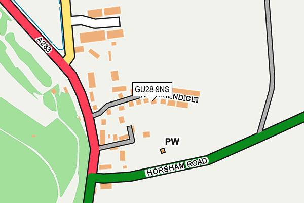 GU28 9NS map - OS OpenMap – Local (Ordnance Survey)