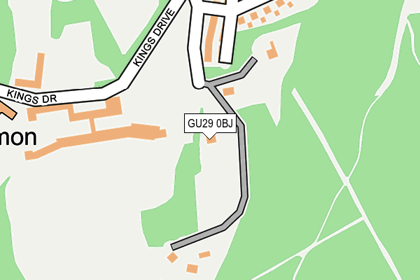 GU29 0BJ map - OS OpenMap – Local (Ordnance Survey)