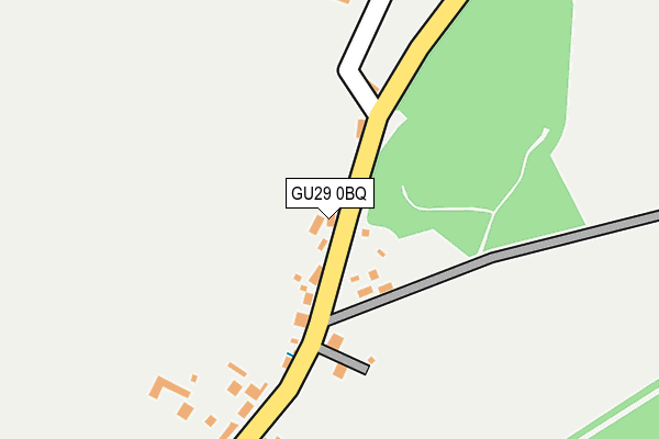 GU29 0BQ map - OS OpenMap – Local (Ordnance Survey)