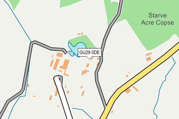 GU29 0DE map - OS OpenMap – Local (Ordnance Survey)