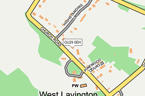 GU29 0EH map - OS OpenMap – Local (Ordnance Survey)