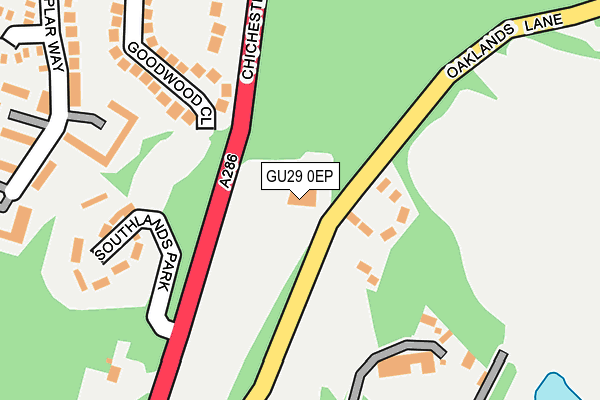 GU29 0EP map - OS OpenMap – Local (Ordnance Survey)