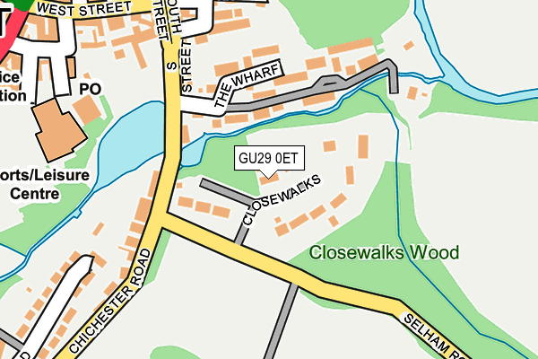 Map of CLOSEWALKS WOOD MANAGEMENT COMPANY LIMITED at local scale